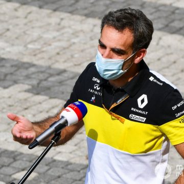 Cyril Abiteboul, Managing Director, Renault F1 Team, is interviewed